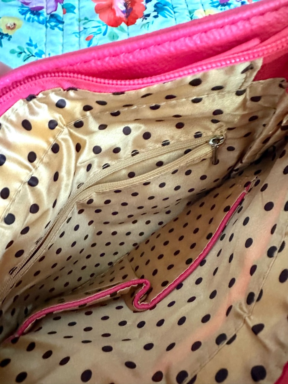 Rhinestone Studded Hot Pink Crossbody Bag - Fashionable Women's Bag - Picture 6 of 6